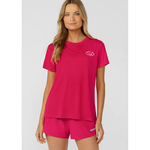 Lorna Jane Lotus T-Shirt – vivid pink