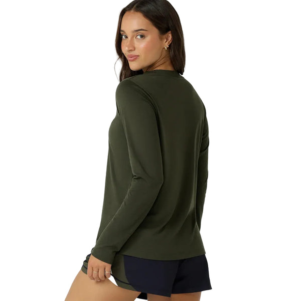 Lorna Jane Lotus Long Sleeve Top - Luxury Green