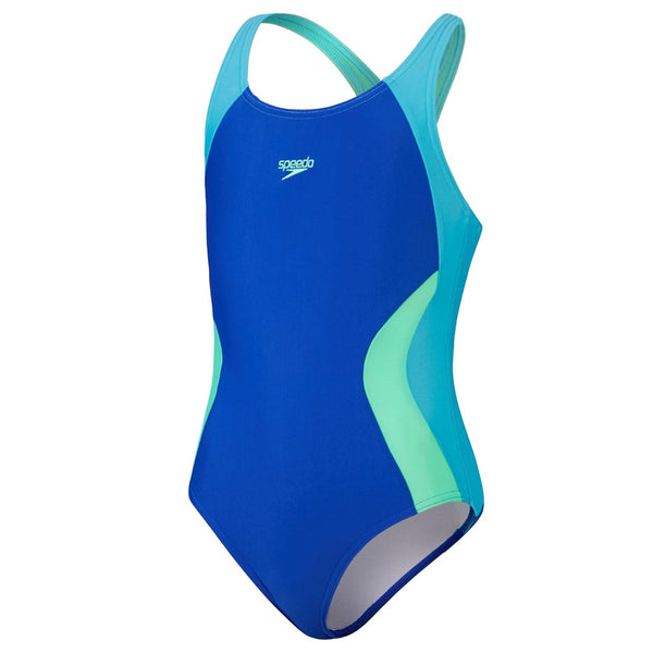Speedo Girls Colourblock Spiritback