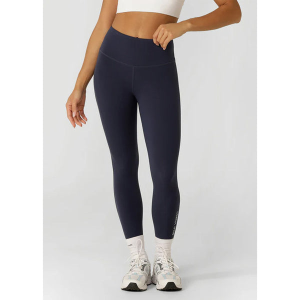 Lorna Jane Lotus No Chafe Phone Pocket Ankle Biter Leggings - Dark Platinum Navy