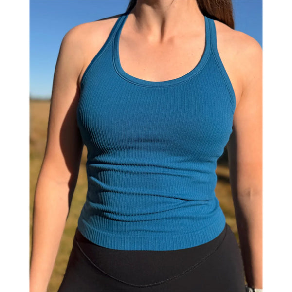Mint Activewear Minty Basic Singlet – Peacock