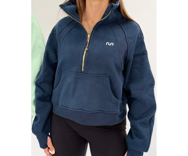 Mint Activewear Mint Zip Crew