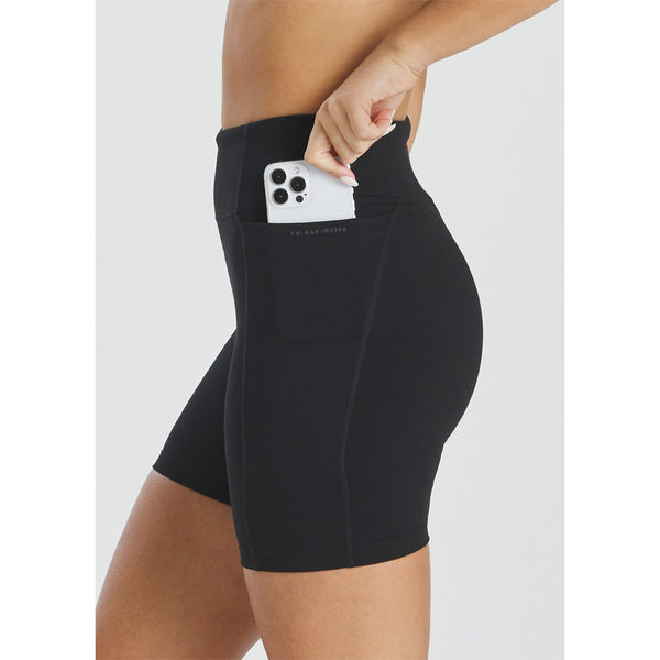 Abi And Joseph Elements Mid-Thigh Short - Black