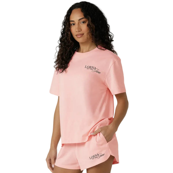 Lorna Jane Off Court T-Shirt – Enchanted Pink