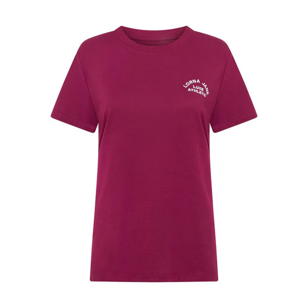 Lorna Jane Lotus Tee - Berry Red