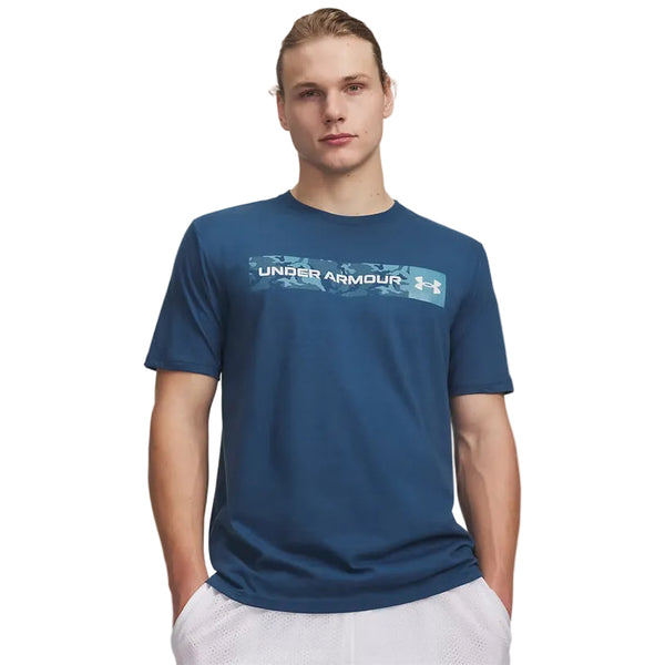 Under Armour Mens Camo Chest Stripe Short Sleeve