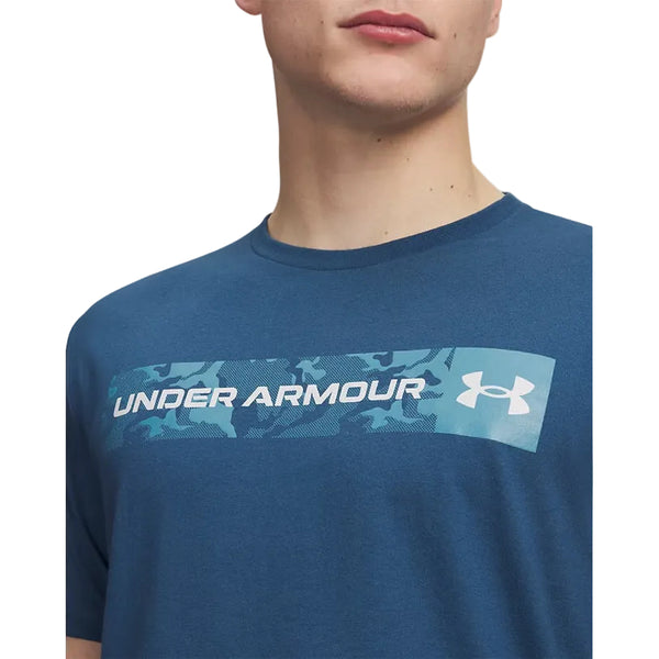 Under Armour Mens Camo Chest Stripe Short Sleeve