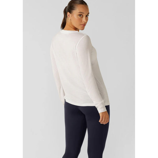 Lorna Jane Lotus Long Sleeve Top – White