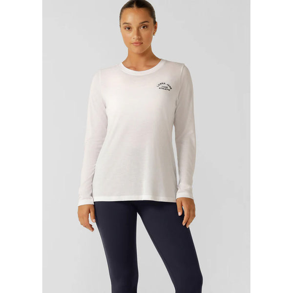 Lorna Jane Lotus Long Sleeve Top – White