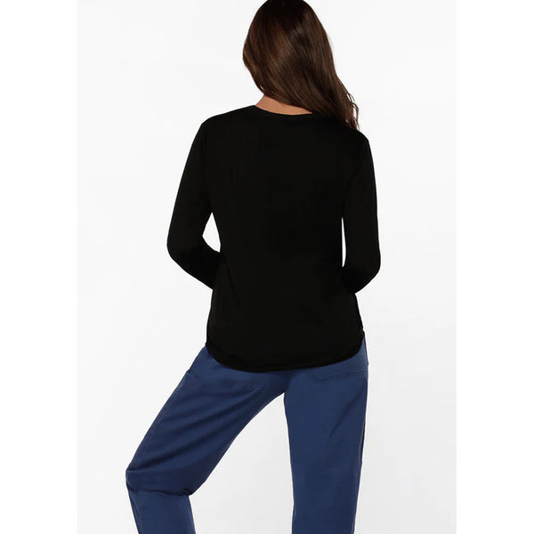 Lorna Jane Lotus Long Sleeve Top – Black