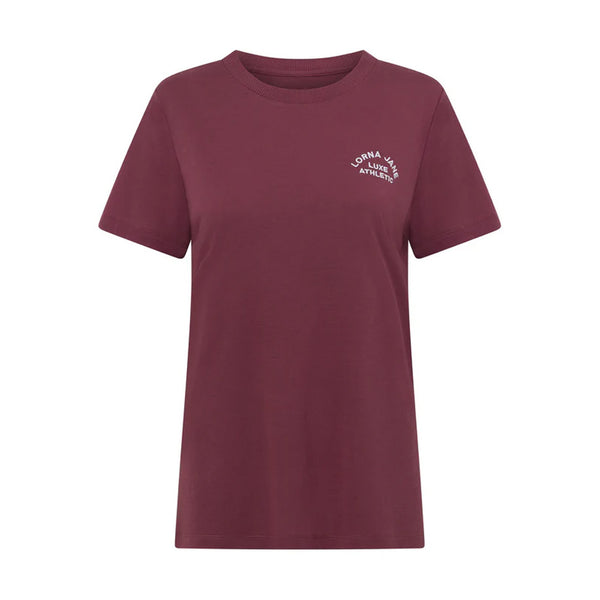 Lorna Jane Lotus T-Shirt – Dark Rose Blush