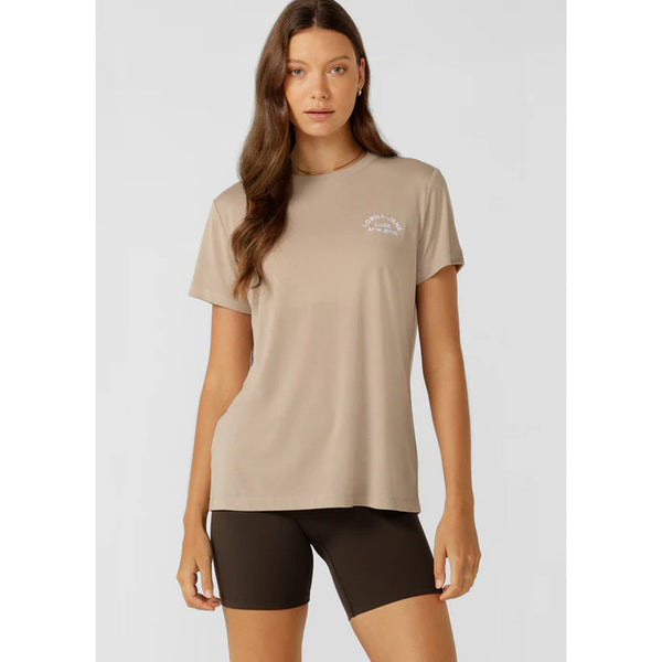 Lorna Jane Lotus T Shirt – Latte