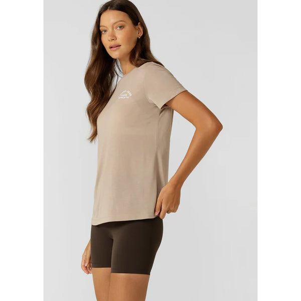 Lorna Jane Lotus T Shirt – Latte
