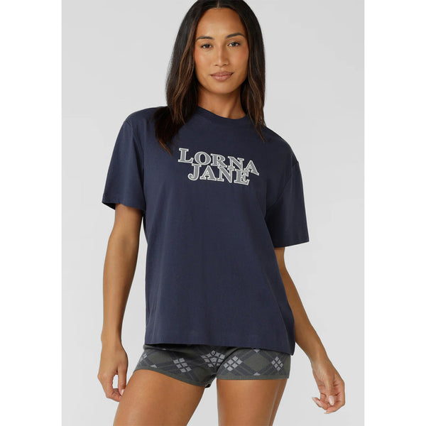 Lorna Jane Edition T-Shirt – Platinum Navy