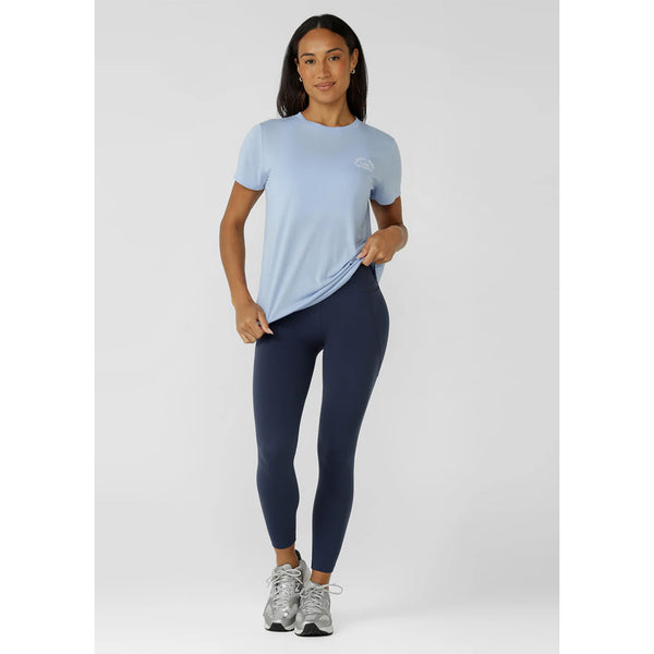 Lorna Jane Lotus T-Shirt - Petal Blue