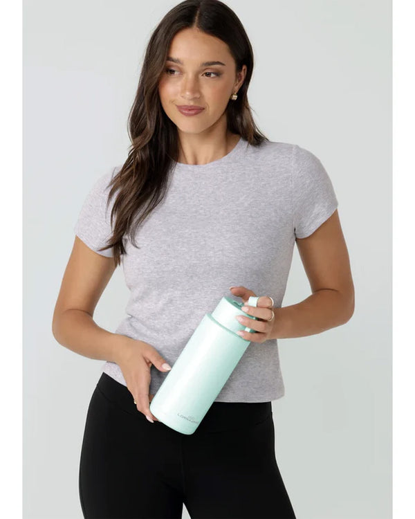 Lorna Jane Essential Insulated Water Bottle - Mint Cream