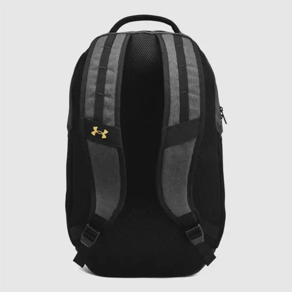 Under Armour Hustle 6.0 Backpack - Black/Heather Grey/Gold