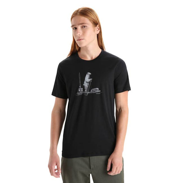 Icebreaker Mens Lite SS Polar Paddle Tee