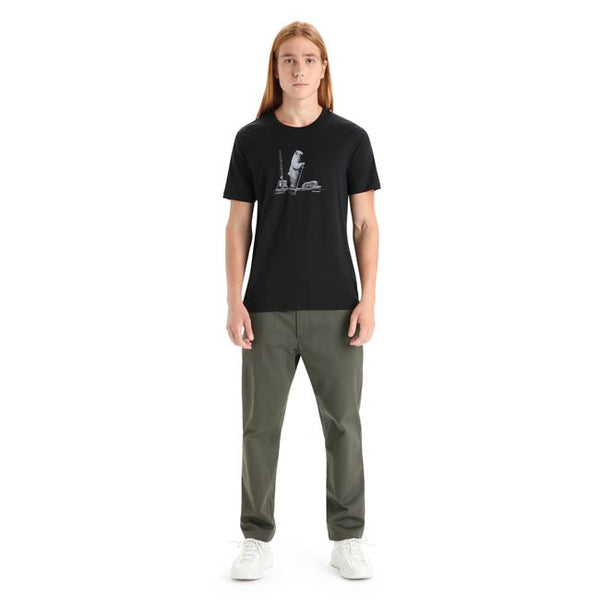 Icebreaker Mens Lite SS Polar Paddle Tee
