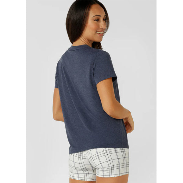 Lorna Jane Lotus T-Shirt – Platinum Navy Marl