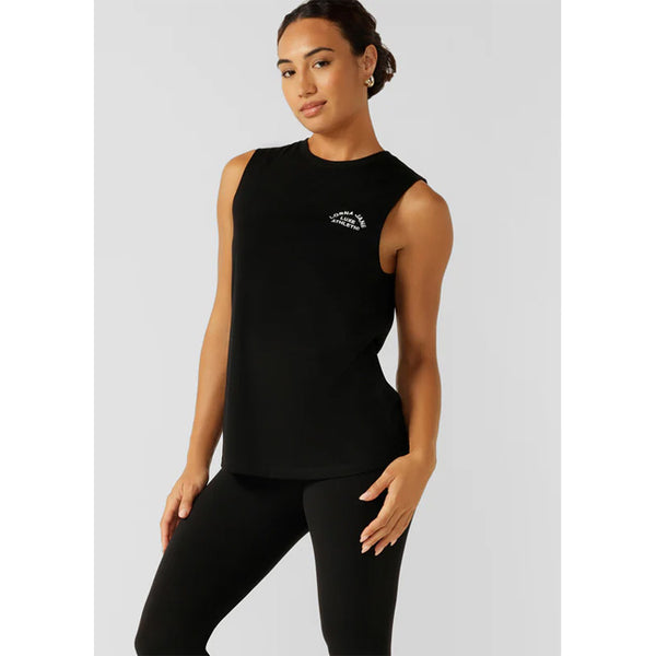Lorna Jane Lotus Muscle Tank – Black