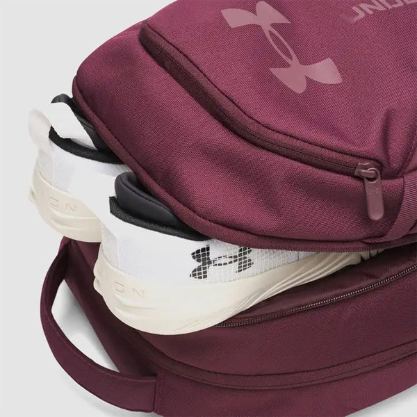 Under Armour Unisex Hustle 6.0 Backpack - Dark Maroon