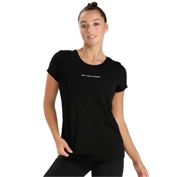 Abi and Joseph On Point Logo Tee – Black