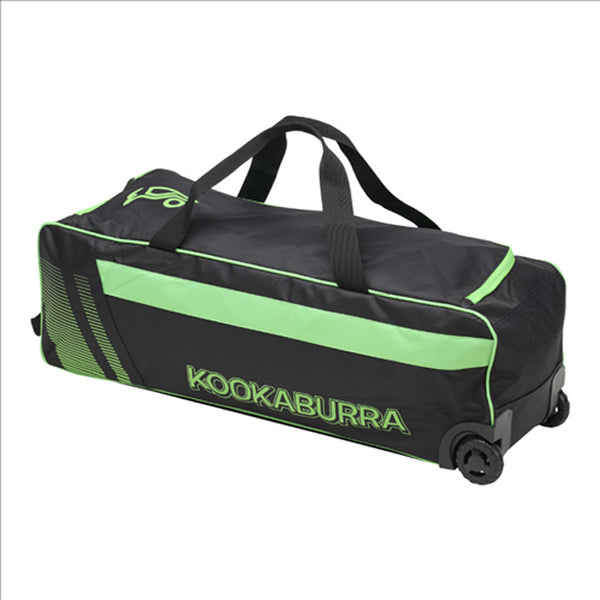 Kookaburra Pro 5.0 Cricket Wheelie Bag - Black/Lime