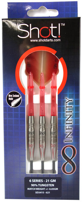 SHOT INFINITY 6 SERIES 90% TUNGSTEN DART