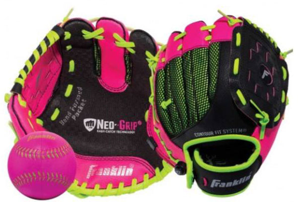 FRANKLIN NEO-GRIP 9" TBALL GLOVE & BALL