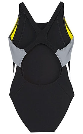 ADIDAS WOMEN 1 PIECE TOG BLACK/ YELLOW