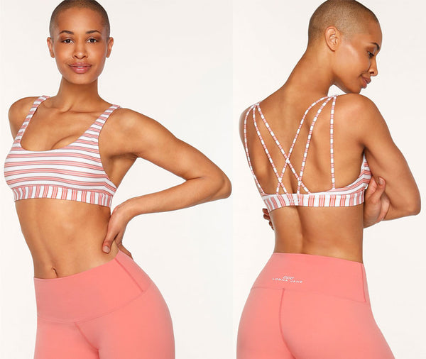 Lorna Jane Vintage Stripe Sports Bra
