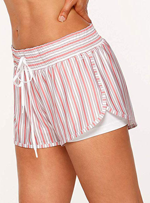 Lorna Jane Vintage Stripe Run Short