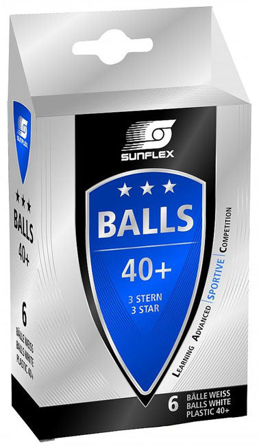 SUNFLEX 3 STAR TABLE TENNIS BALLS