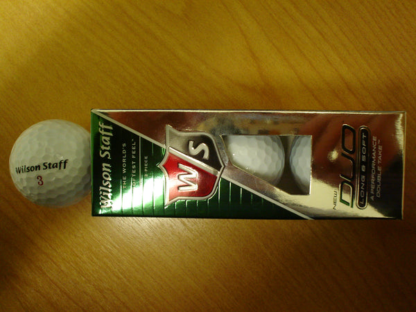 WILSON STAFF GOLF BALL DUO 3 BALL SLEEVE