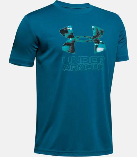 Under Armour Junior Print Filled Logo Te