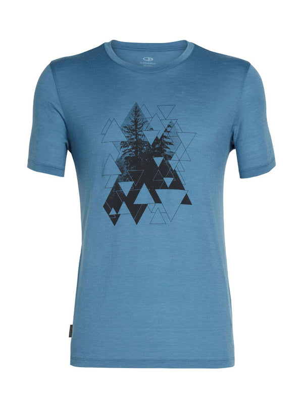 Icebreaker Mens Tech  SS Crewe Evergreen IB30