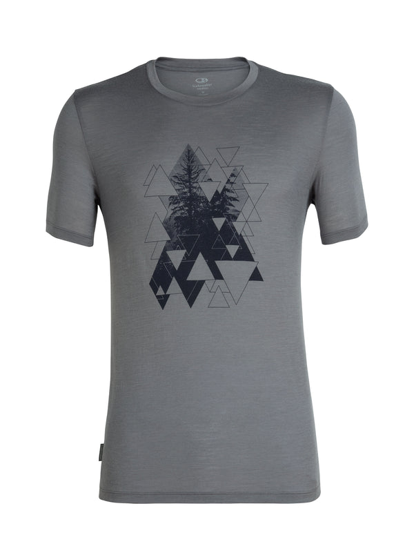 Icebreaker Mens Tech  SS Crewe Evergreen IB30
