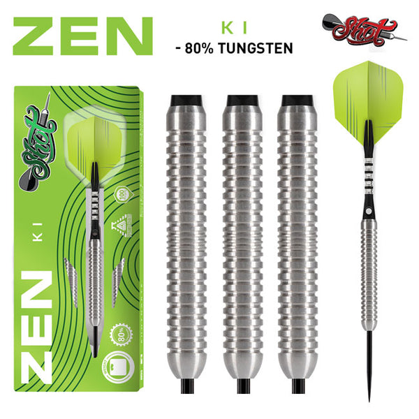 Zen Ki Steel Tip Dart Set-80% Tungsten