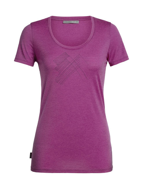 Icebreaker Womens TechLite SS Snap Head