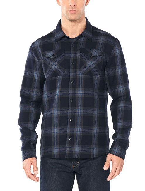 Icebreaker Mens Lodge LS Flannel Shirt
