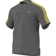ADDIAS CLIMALITE COTTON MEN TEE GREY/YEL