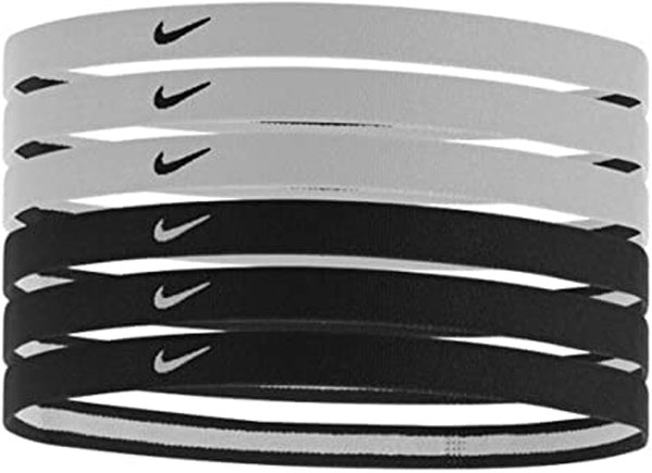 NIKE PRINTED HEADBAND VARIOUS COLOUR 6PK