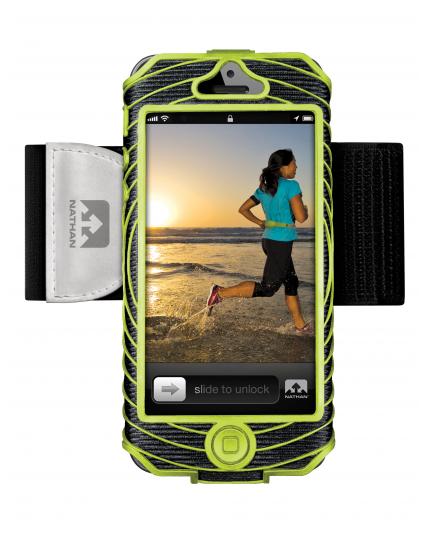 NATHAN SONICBOOM iPHONE 5 BLK/LIME CASE