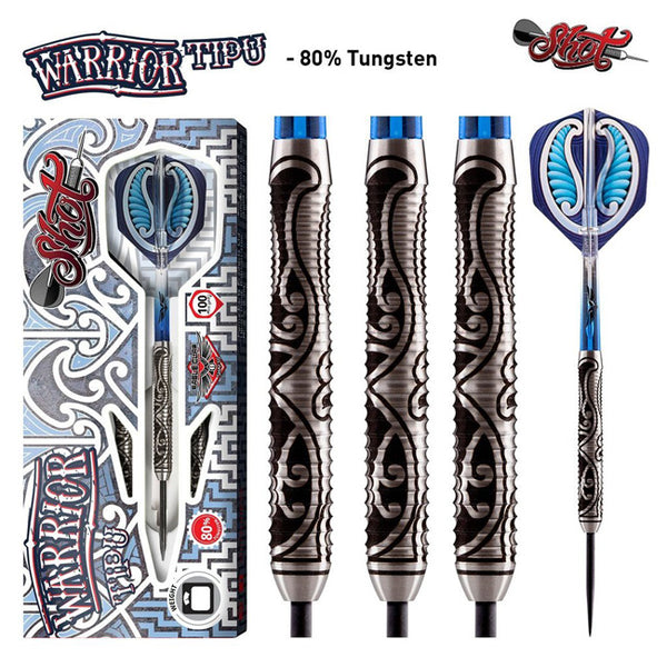 Shot Wild Warrior Tipu Steel Tip Dart Set 80%