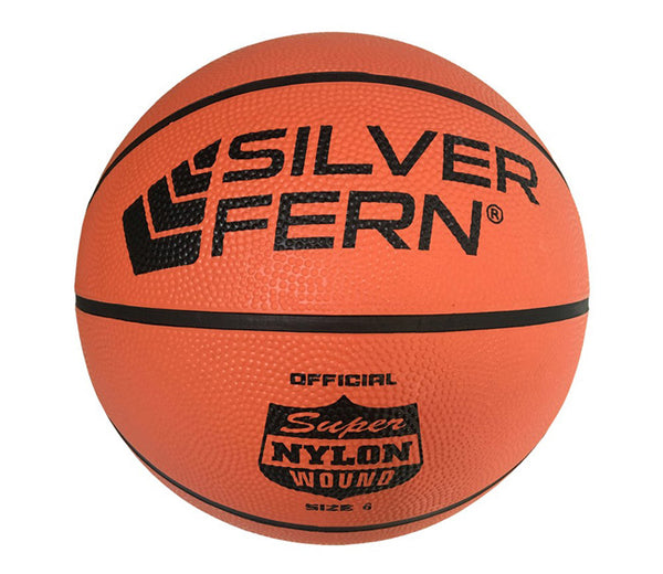 Silver Fern Nylon Wound Basketball Sz 6