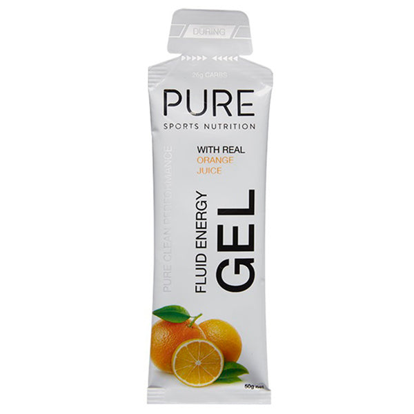 Pure Fluid Energy Gels- Orange 50g