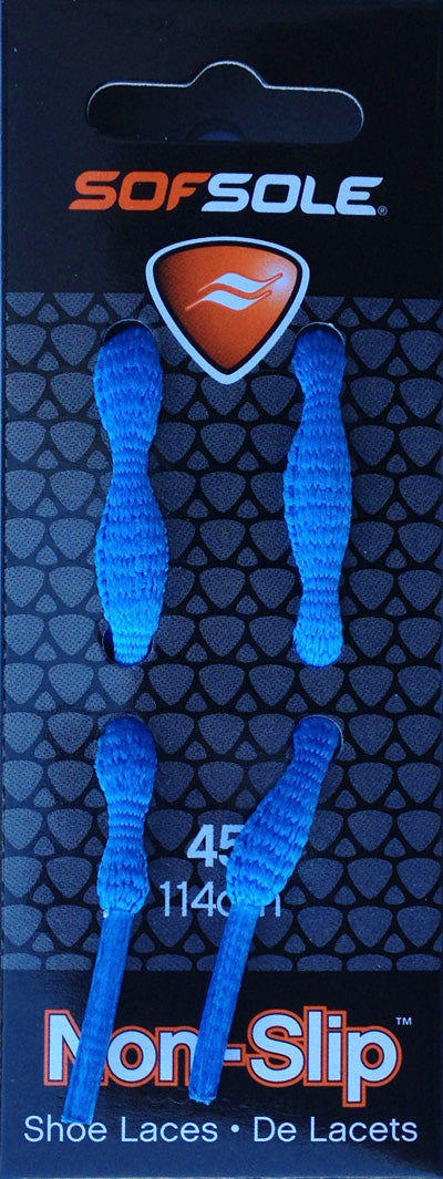 SOF SOLE NON SLIP LACES 45"/114cm BLUE