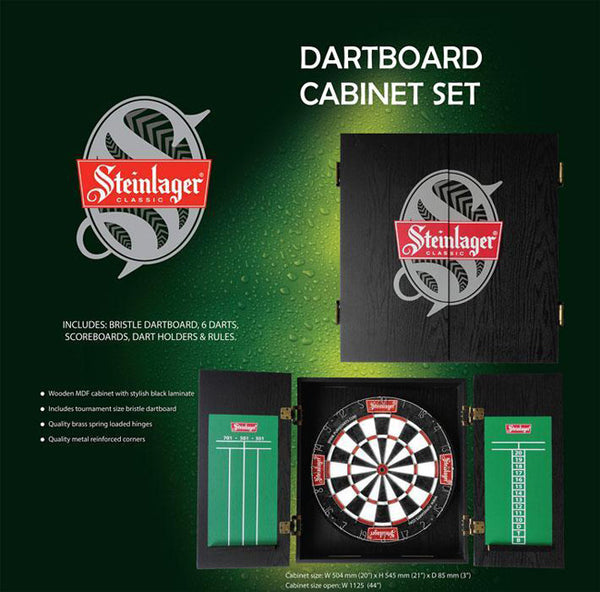 Shot Darts Steinlager Dartboard Set