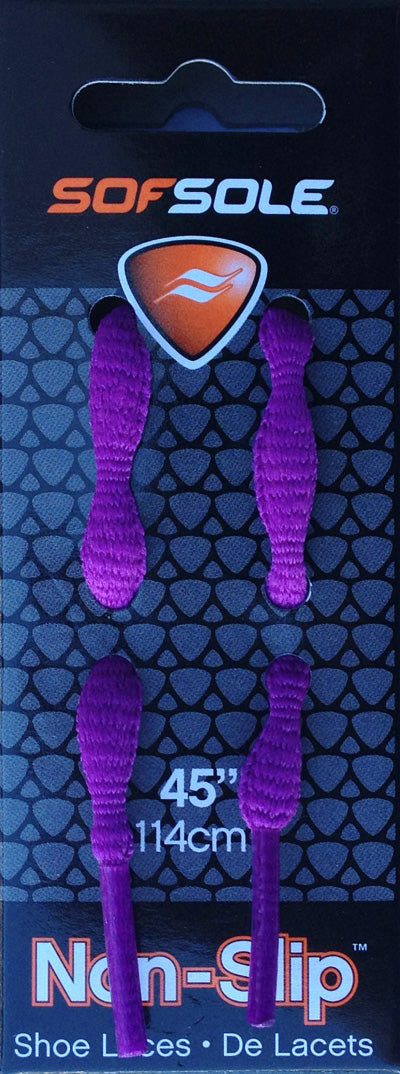 SOF SOLE NON SLIP LACES 45" PURPLE